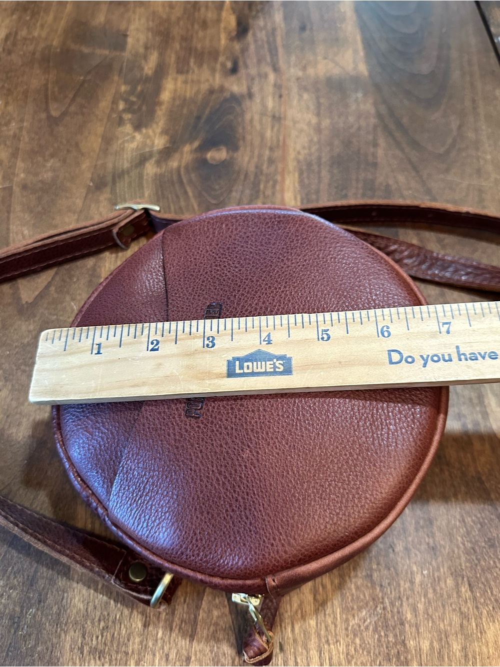 Portland Leather Small Circle Crossbody Bag - Picture 14 of 15